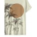 Hawaiian Sunset Coconut Tree Short Sleeve T-Shirt
