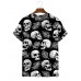 Men's Black Skull Resort Short Sleeve T-Shirt