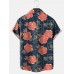 Hibiscus Resort Style Casual Short Sleeve Shirt