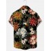 Gorgeous Vintage Peony Hawaiian Short Sleeve Shirt