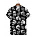 Men's Black Skull Resort Short Sleeve T-Shirt